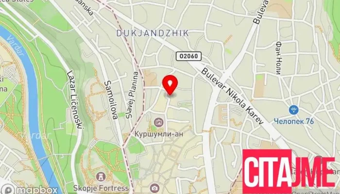 мапа на A1 Post Пошта во Shkupi