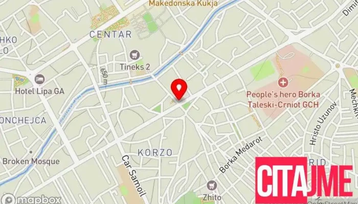 мапа на Адонис Аптека во Прилеп