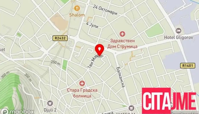 Agentsija Za Vrabotuvanje Na Rsm   Strumitsa мапа - Струмица