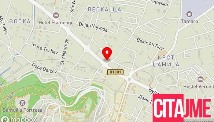 мапа на Agro Nane Zemjodelska Apteka Продавница во Охрид