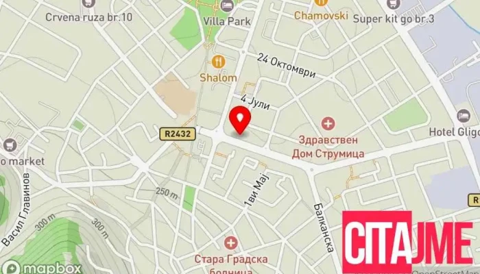 мапа на Agro Zastita - Zemjodelska Apteka Аптека во Струмица