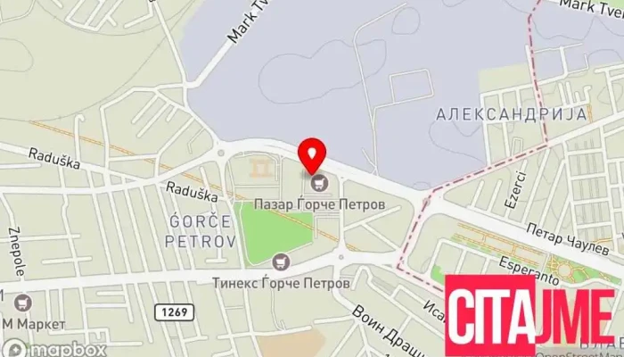мапа на AGROFA Земјоделски услуги во Скопје