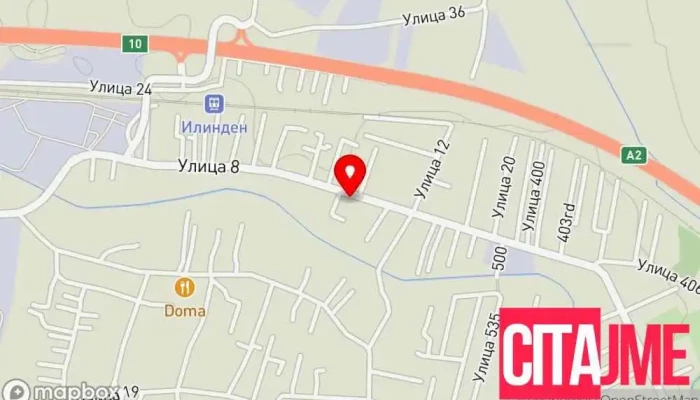 мапа на АГРОСВЕТ Илинден - Земјоделска аптека Земјоделски услуги во Илинден