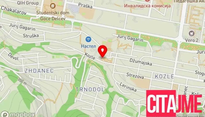 мапа на Akacija Аптека во Скопје