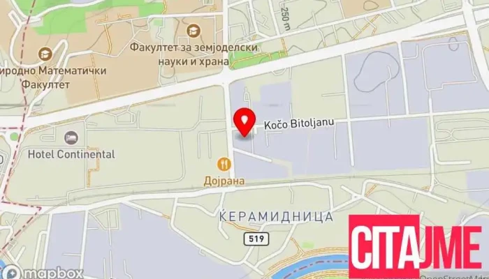 мапа на Алфи - Техноцентар Продавница за производи за дома, Продавница за велосипеди, Продавница за кафе, Продавница за електроника, Градинарски центар, Продавница за хардвер, Продавница за подобрување на домот, Продавница за алати во Скопје