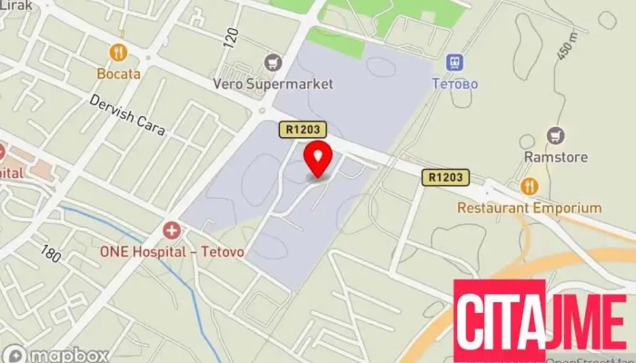 мапа на ALKO Складиште во Тетово