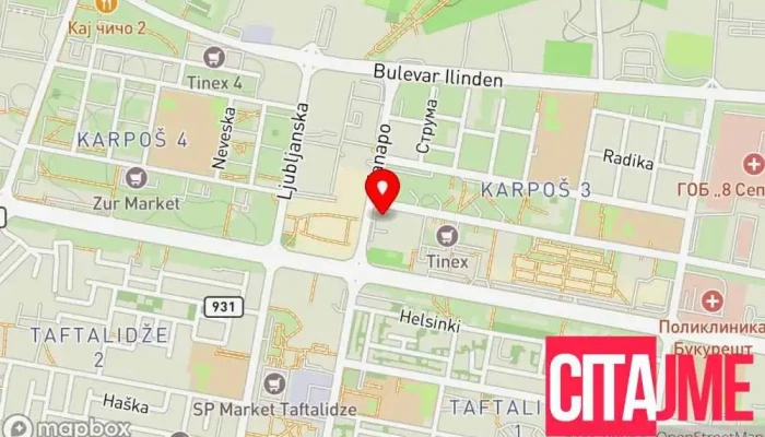 Amd Dentalgroup мапа - Скопје