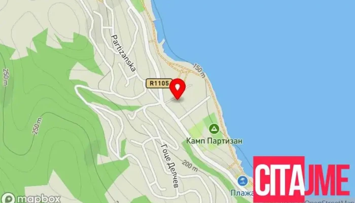 Apartmani Dani мапа - Star Dojran