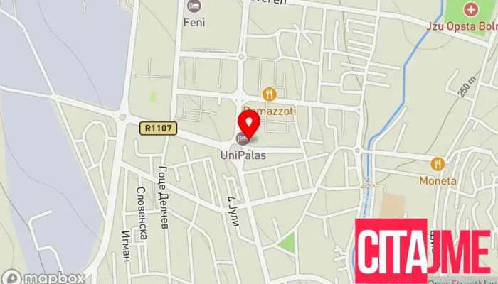 мапа на Аптека „Апидо Фарм“ Фармацевтска компанија во Кавадарци