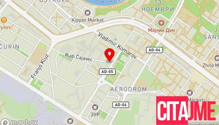 мапа на Аптека Бети Алкон Аптека во Скопје