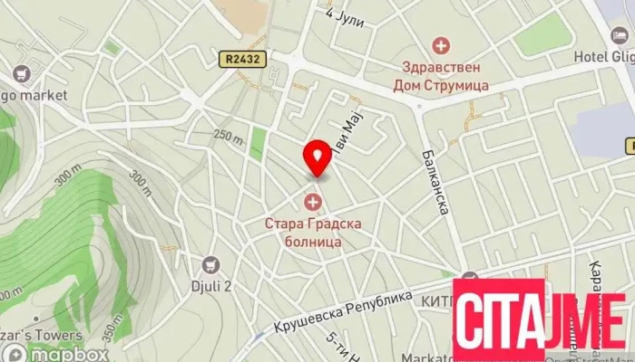 мапа на Аптека Еликсир Аптека во Струмица