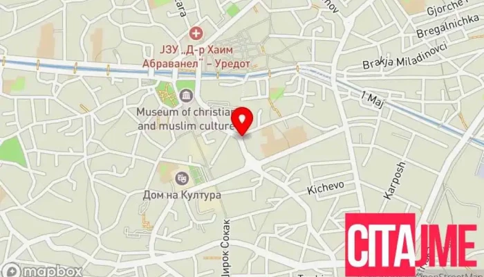 мапа на Аптека ЕУРОФАРМ - Грозд Wholesale drugstore во Битола