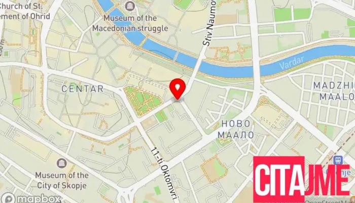 мапа на Аптека „Еурофарм“ Аптека во Скопје