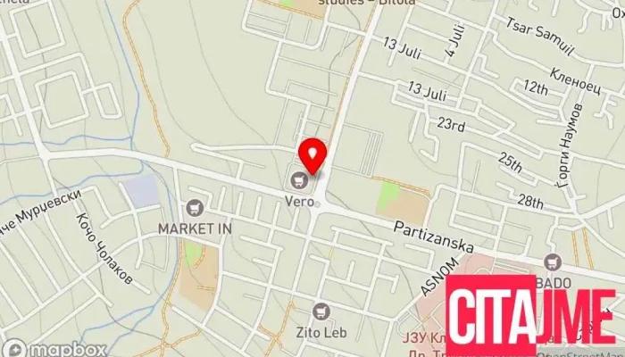 мапа на Аптека „Еурофарм“ Аптека во Битола
