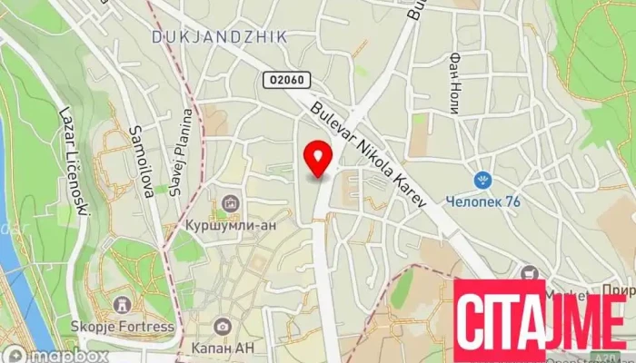 мапа на Аптека „Еурофарм“ Аптека во Скопје