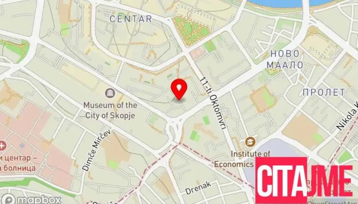 мапа на Аптека „Еурофарм“ Аптека во Скопје