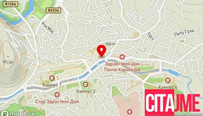 мапа на АПТЕКА ФАРМАКОН Аптека во Штип