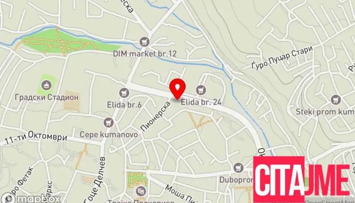 мапа на Аптека „Филиз” Аптека во Kumanovo