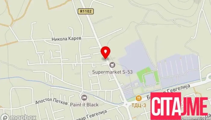 мапа на Аптека Флос Фарм Гевгелија (Серменинска) Аптека во Гевгелија