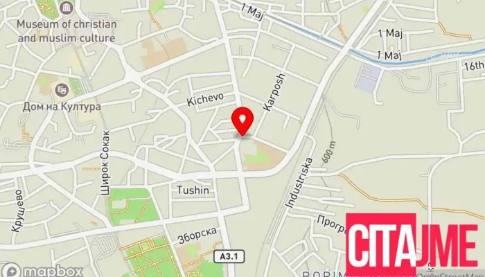 мапа на Аптека Генцијана Аптека во Битола