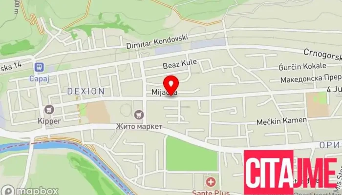 мапа на Apteka Gorocvet Farm Аптека во Скопје