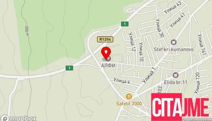 мапа на Apteka Karposh Kumanovo Аптека во Куманово