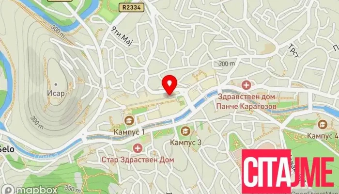 мапа на Аптека Хигија Аптека во Штип