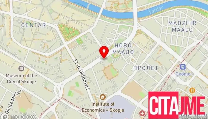 мапа на Аптека „Лајф“ Аптека во Скопје