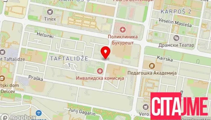 мапа на Аптека „LifeLine“ Аптека во Скопје