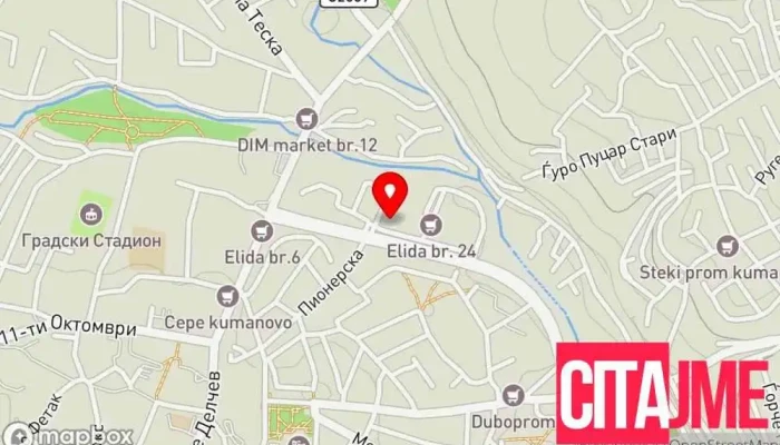 мапа на Apteka Neven  во Куманово