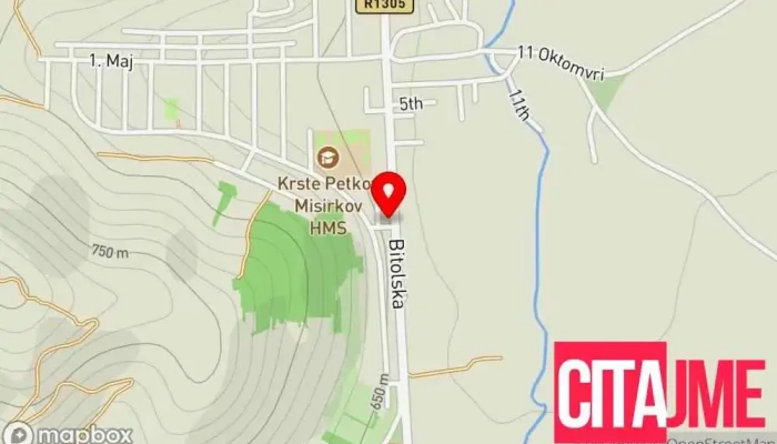 мапа на Аптека Олимпија Аптека во Демир Хисар