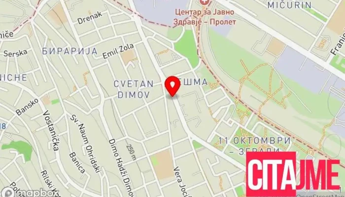 мапа на Аптека „Сара Фарм“ Аптека во Skopie