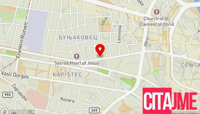мапа на Аптека Вера Аптека во Скопје