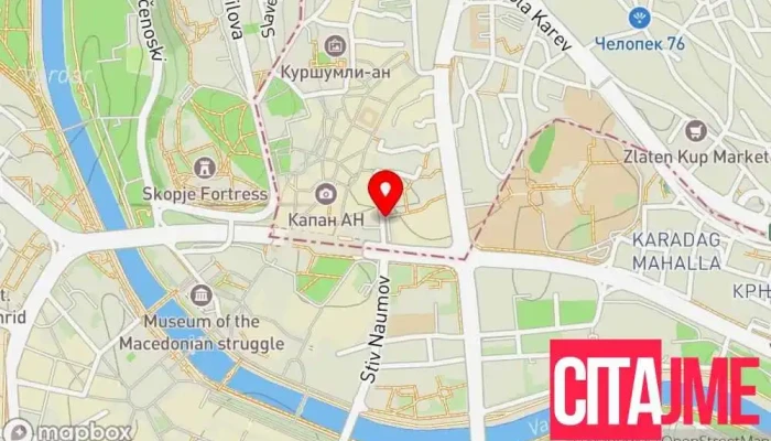 мапа на Аптека „ВФВ“ Аптека во Скопје