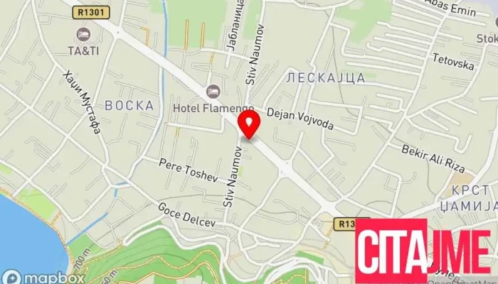 мапа на Apteka Via Farm Аптека во Охрид