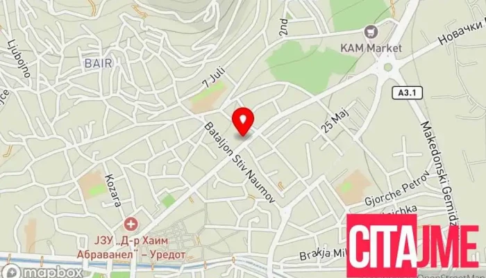 мапа на Аптека Виола Аптека во Битола