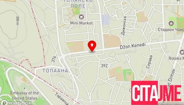 мапа на Apteka Vita Farm Аптека во Скопје