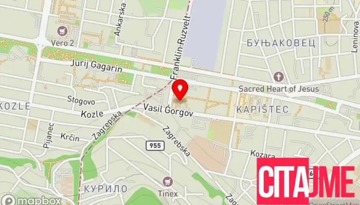 мапа на Apteka Vivalek - Kapishtec Аптека во Скопје