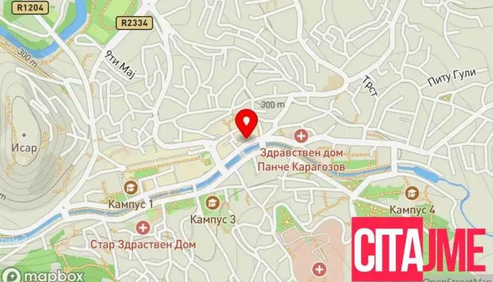 мапа на Аптека Здравје Аптека во Штип