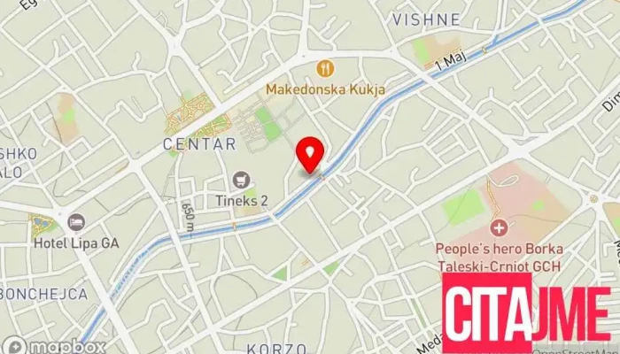 мапа на Аптека ЗДРАВЈЕ Аптека во Прилеп