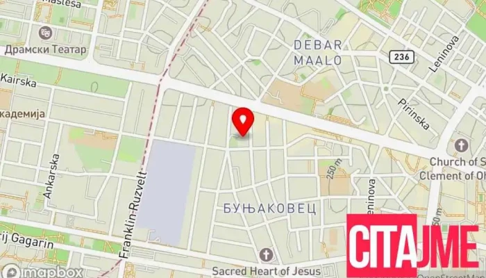 мапа на Аптека Зегин - Универзална Аптека во Скопје