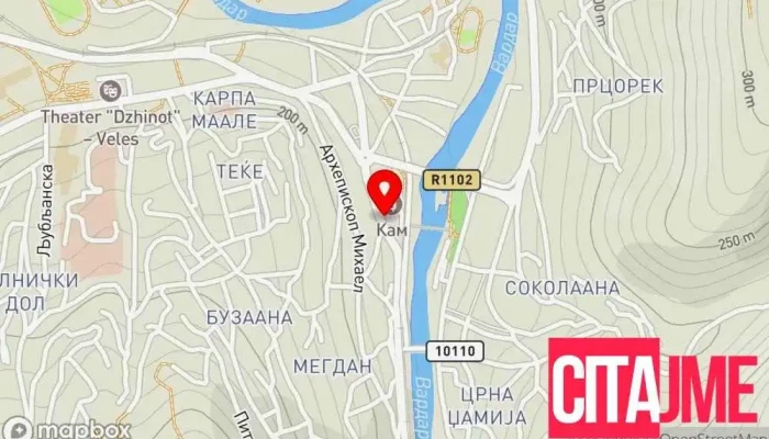 мапа на Аптека Жива Фарм 2 Аптека во Велес