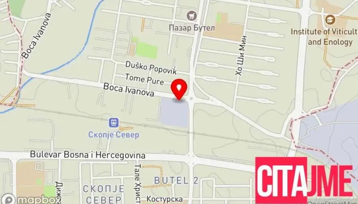 мапа на Аптеки PlusPharma Аптека во Скопје
