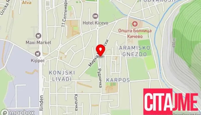 At Kompjuteri мапа - Кичево