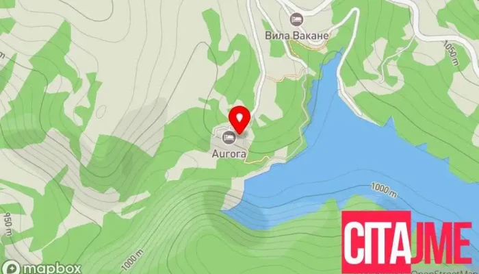 мапа на Аурора Ресорт & Спа Одморалиште, Хотел во MK Ul. 3 bb, Berovo Lake MK