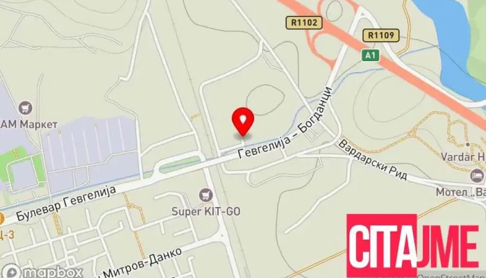 Avtoservis Fors Plus мапа - Гевгелија