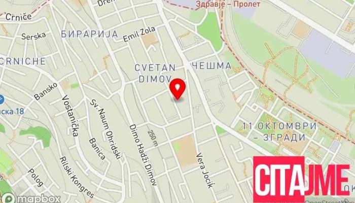 Avtoservis Meto мапа - Скопје