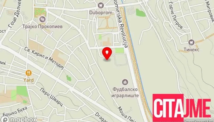 Bazen Kumanovo мапа - Куманово