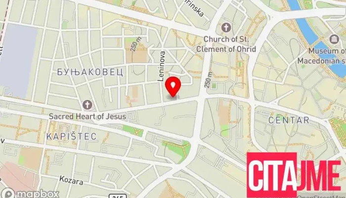 мапа на Бети - Кузман Аптека во Скопје