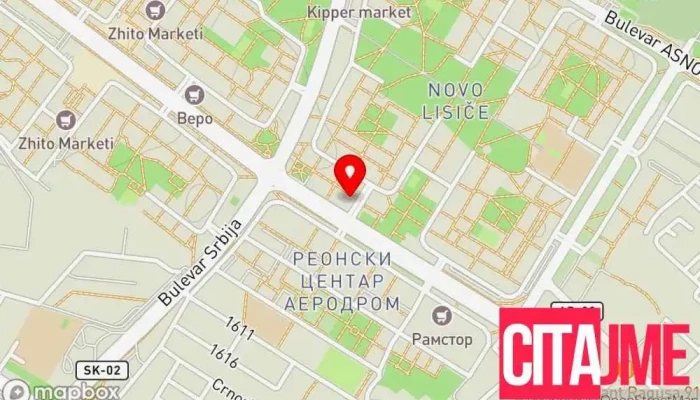 Bga Elektroniks мапа - Скопје
